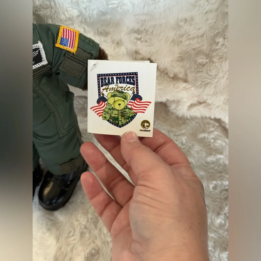 10'' Mini US Air Force Teddy Bear in Flight Suit Bear Forces of America NWT - Picture 4 of 8